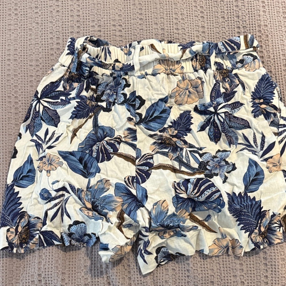 Dalia Lindsay blue High Waisted Shorts - Picture 5 of 6
